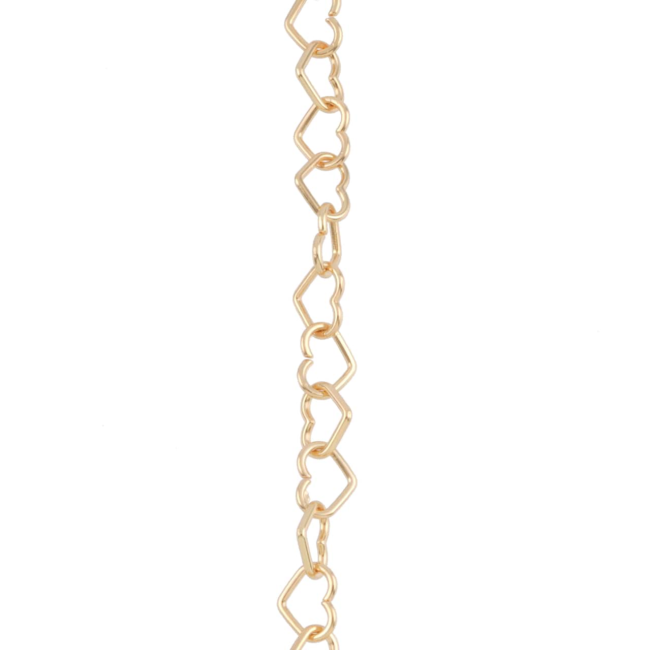 7.5&#x22; Gold Heart Charm Bracelet by Bead Landing&#x2122;